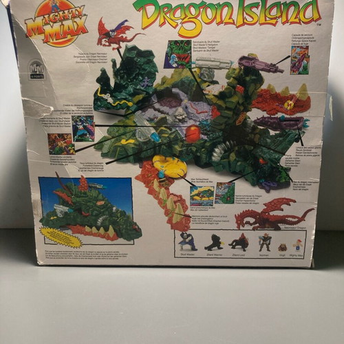 Mighty Max Storms Dragon Island used collectible set with original box