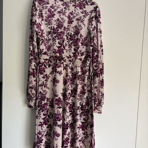 Shoko Shop velvet dress with purple flowers like new