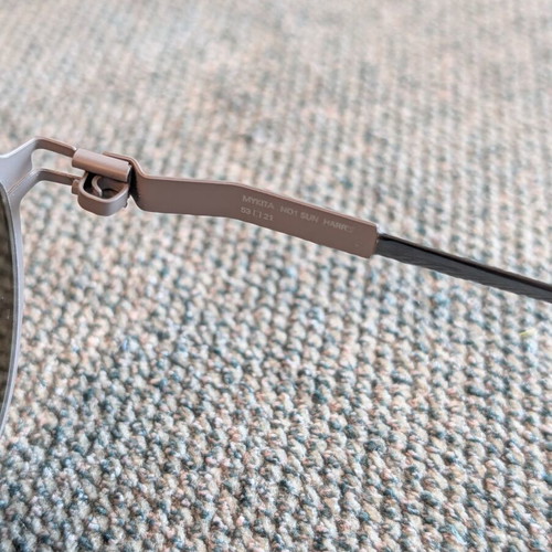 Mykita NO1 Harris shiny graphite/molegr Rawgreen solid sunglasses like new