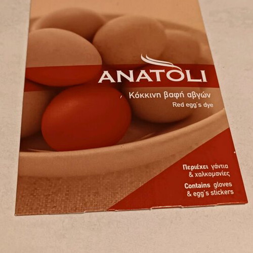 Anatoli red egg dye new sealed package
