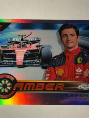 2023 Topps Chrome Formula 1 Carlos Sainz Camber card like new