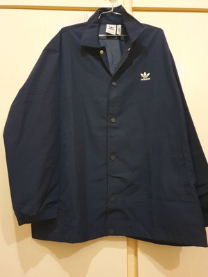 Adidas coach jacket blue like new size L