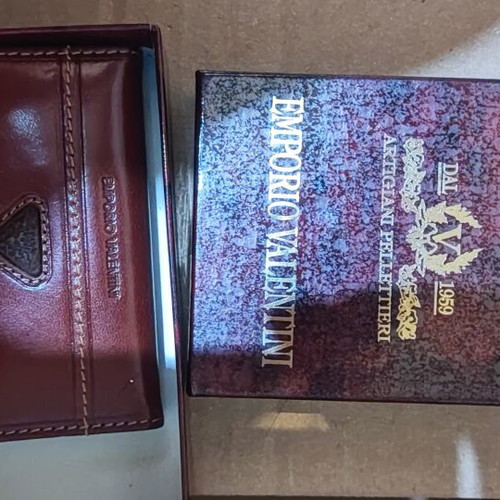 Emporio Valentini keychain new, brown