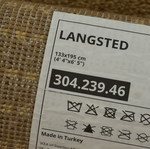 IKEA yellow medium rug