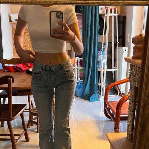Y2K jeans like new, blue, sizes S and M