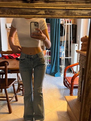 Y2K jeans like new, blue, sizes S and M