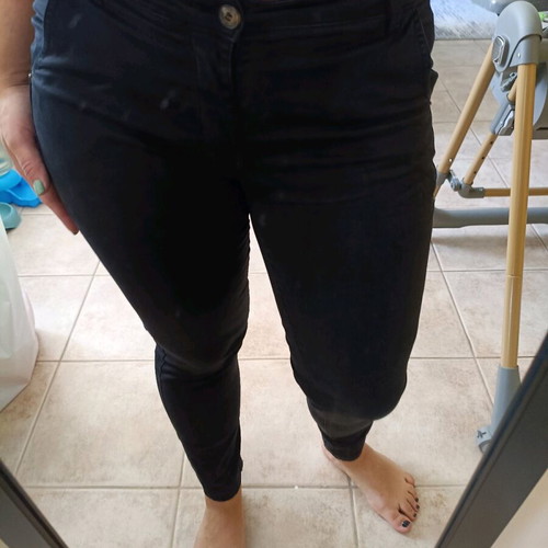 Women's pants used, black, size L