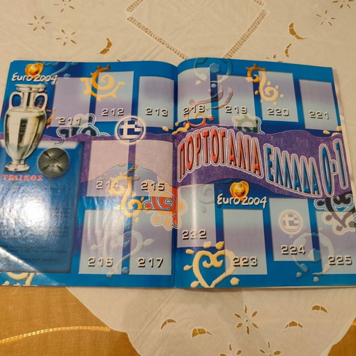 Euro 2004 empty sticker album