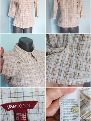 H&M LOGG Γυναικεία πολυτελής πουκάμισο σαν καινούργιο, μεγέθη M έως XL