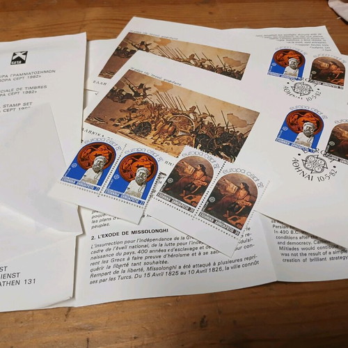 Europa Cept 5/1982 stamp set new with first day covers