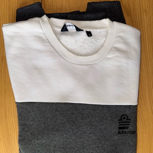 Admiral sweatshirt gray-white Large like new