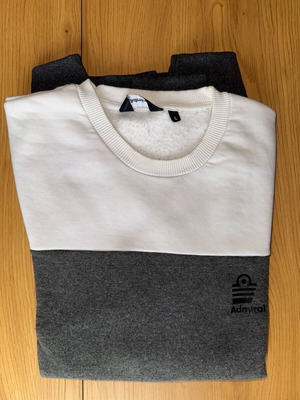 Admiral sweatshirt gray-white Large like new