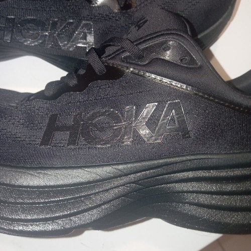 Hoka Bondi 8 running shoes size 46, black, like new