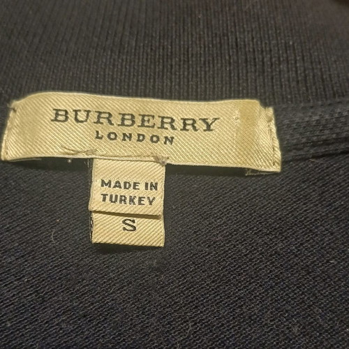 Burberry polo shirt size S like new, black