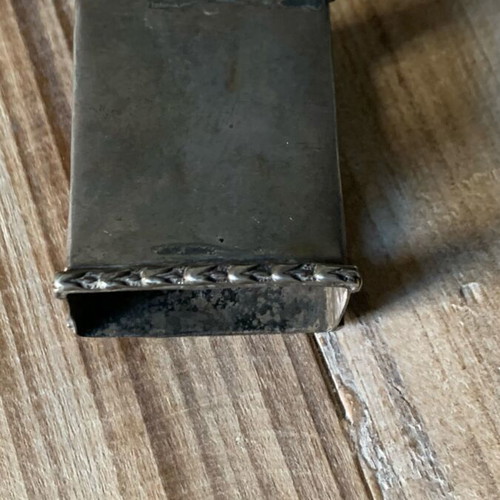 Silver matchbox case used, asimi 800