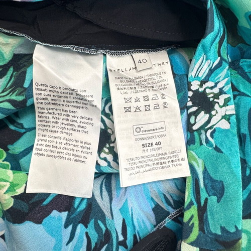 Stella McCartney Floral-Print Silk Midi Skirt like new, IT40