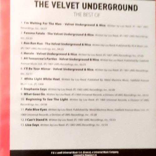 The Velvet Underground music CD