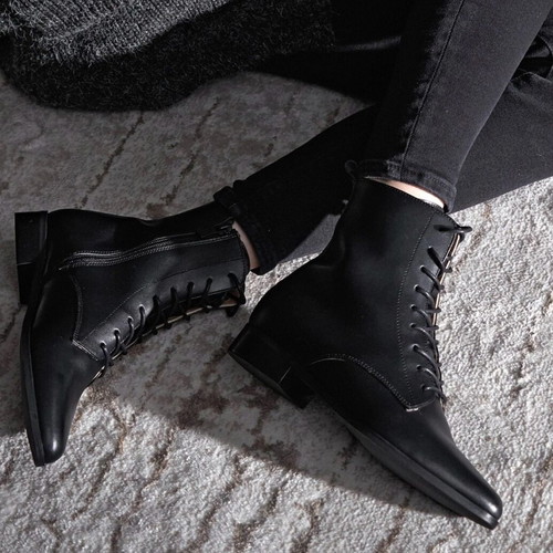 Leather boots The Workshop world like new, size 40, black
