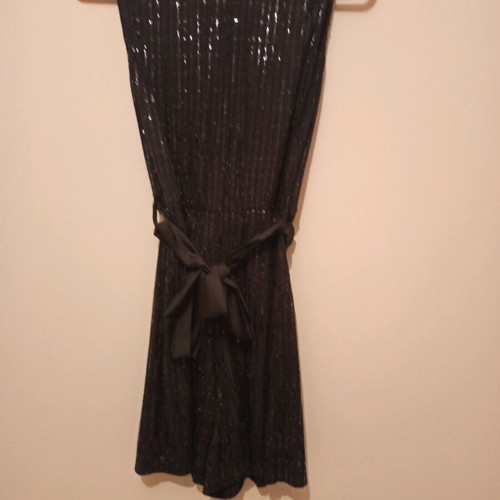 One-piece shortsuit used black with sequins S-M