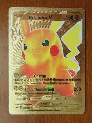 limited edition pokemon 23k gold plated trading card Pokemon 23K Gold-Plated Trading Card Limited Edition