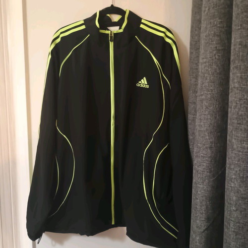 Adidas Teamgeist Adicolor No2XL tracksuit jacket new black with fluorescent details