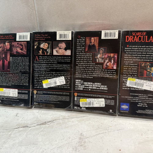 Christopher Lee Dracula Collection VHS new, English without subtitles