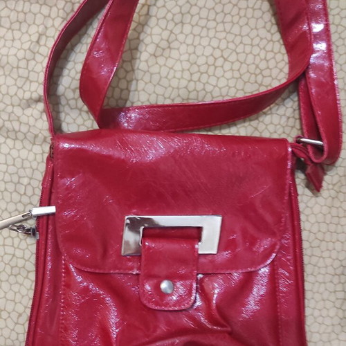 Crossbody bags, pack of 2, beige and red