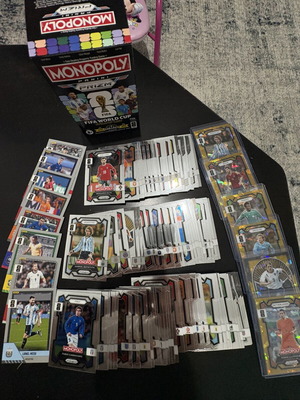 Fifa World Cup Monopoly Prism κάρτες σαν καινούργιες, 80+ βασικές, 6 χρυσές, 8 επιπλέον