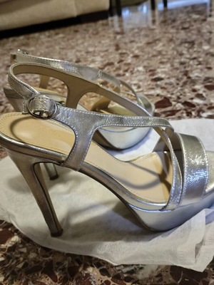 Migato summer sandals, silver, size 40