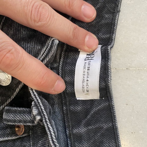 Zara black bermuda shorts size S
