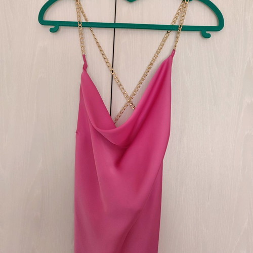 Women's satin dress like new, size M