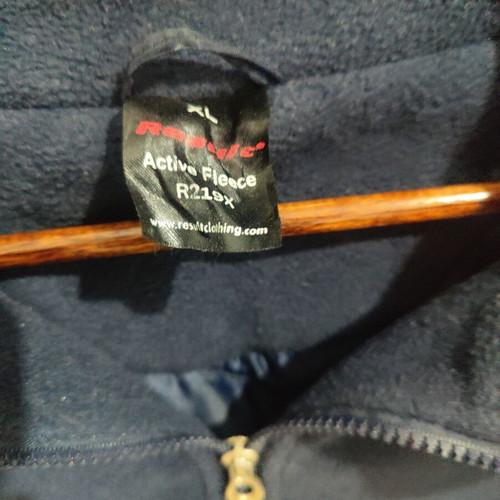 Jacket men's fleece with lining, size XL, like new, navy blue