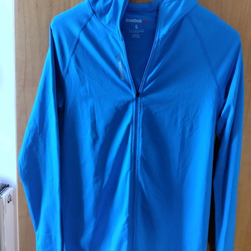 Reebok jacket used, athletic, blue, small