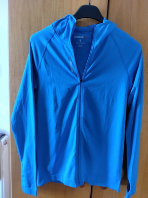 Reebok jacket used, athletic, blue, small