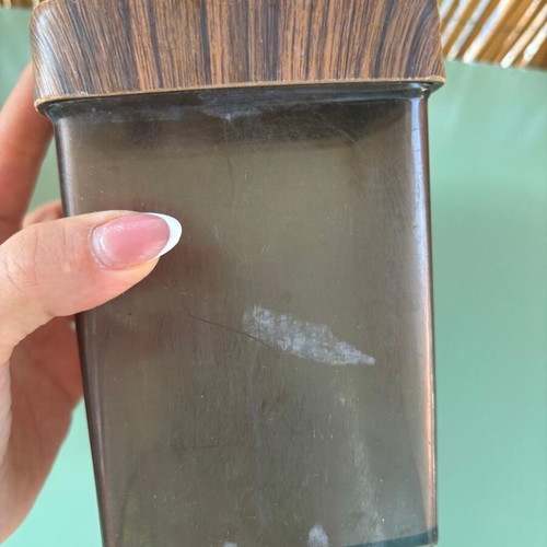 1 vintage bowl and 2 containers for sugar and coffee