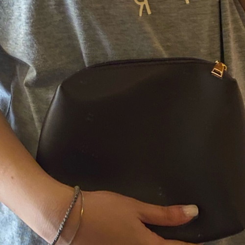 Shoulder bag like new brown-bordeaux with pouch