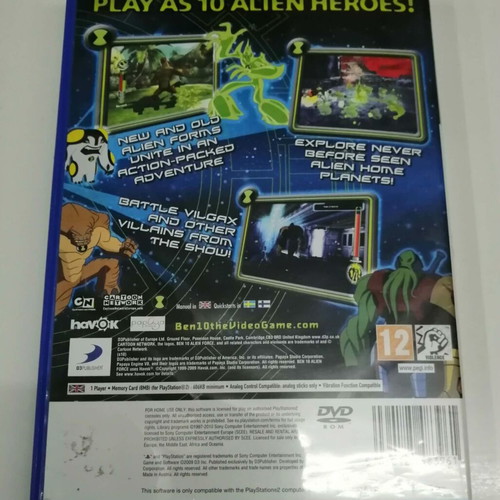 Ben 10 Alien Force Vilgax Attacks PS2 game, English