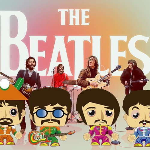 The Beatles paper figure dolls new for crafting