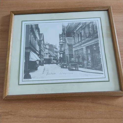 Framed poster Bochum 1900 used