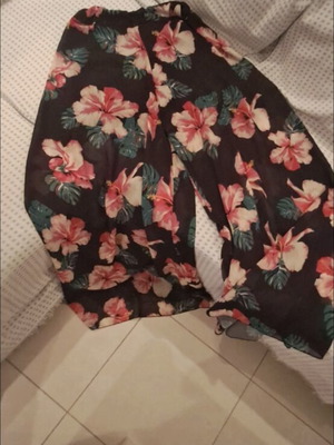 Floral wide-leg pants BSB like new, colorful, size L