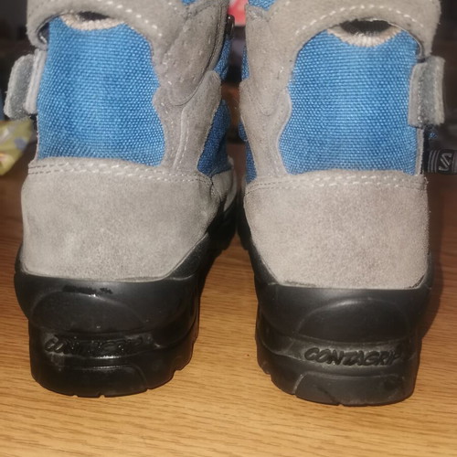 Salomon Adventure 7 hiking boots like new, size 37.5, grey and blue