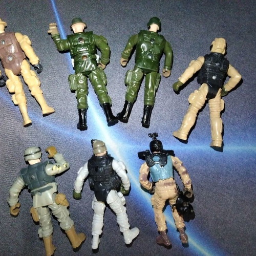 Chap Mei Soldier Force figures set of 7, 10 cm, used