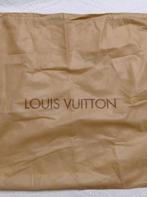 Louis Vuitton fabric dustbag like new with drawstring 55x45 cm