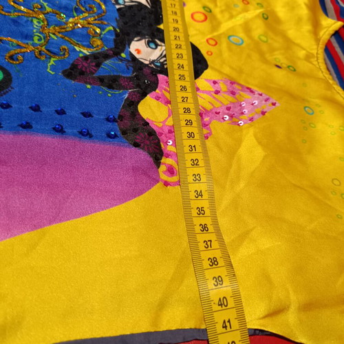 Custo Barcelona size 4 dress like new, colorful yellow