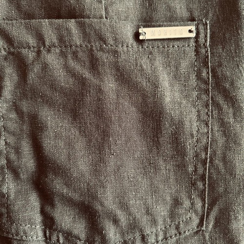 Mohito black linen skirt like new, front slit, sizes S/M
