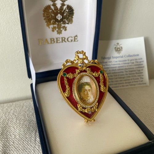 Fabergé Heart-Shaped Miniature Picture Frame New
