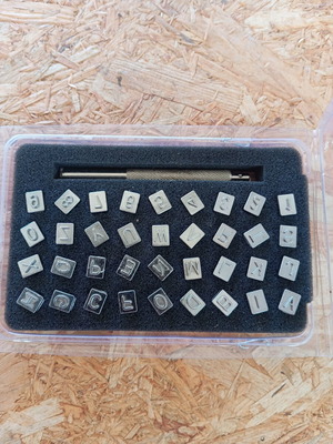 Leather Letters set like new for embossing