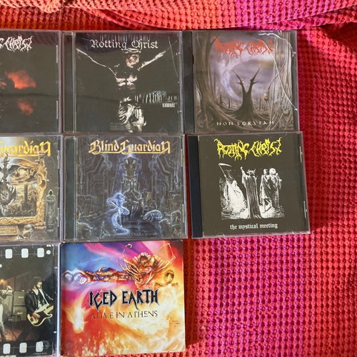 Metal CDs used from metal bands