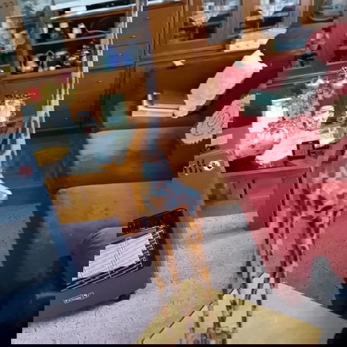 Καμηλοπάρδαλη μπιμπελό ξύλινο μεταχειρισμένο, ύψος 72 εκατοστά