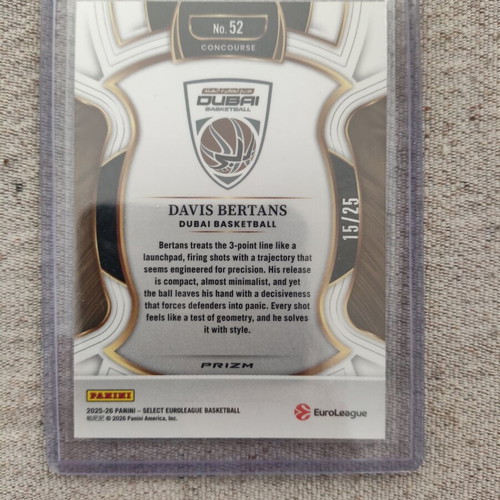Euroleague Select Davis Bertans 25-26 card like new